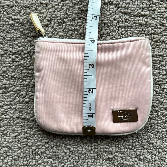 Vintage Dior Beauty distressed top zip satin woven mini pouch coin purse clutch - Picture 2 of 7